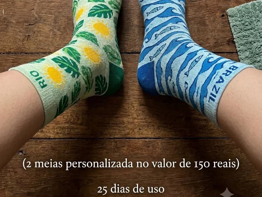 Meias Usadas (25 dias de Uso)