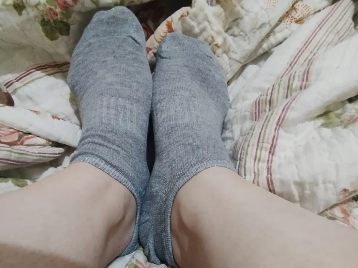 Meia soquete com chulé